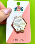 maybe swearing will help lapel pin