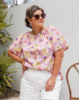 Adaptive Penny Top - Pink Floral