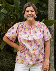 Adaptive Penny Top - Pink Floral