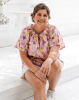 Adaptive Penny Top - Pink Floral