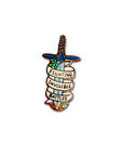Fighting invisible battles enamel pin