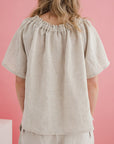 Adaptive Penny Top - Natural Linen