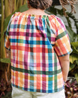 Adaptive Penny Top - Rainbow Gingham