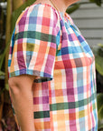 Adaptive Penny Top - Rainbow Gingham