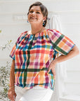 Adaptive Penny Top - Rainbow Gingham