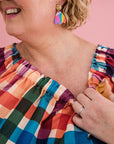 Adaptive Penny Top - Rainbow Gingham