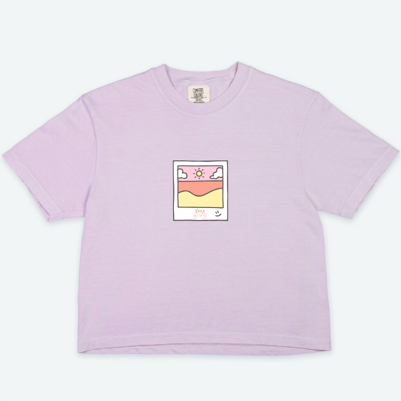 Comfort Boxy Tee - Lilac
