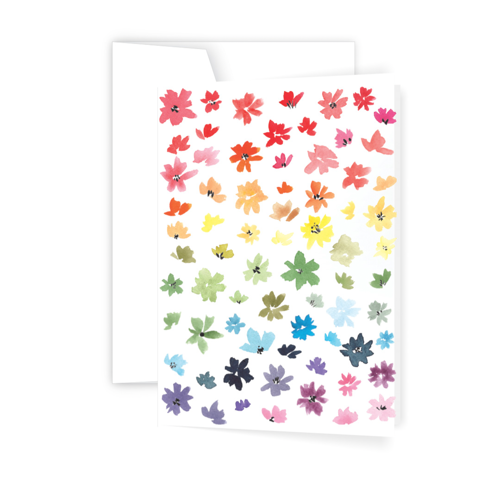 Floral Rainbow Greeting Card